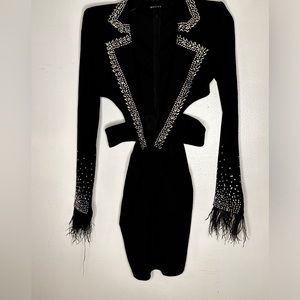 Studded Blazer Dress